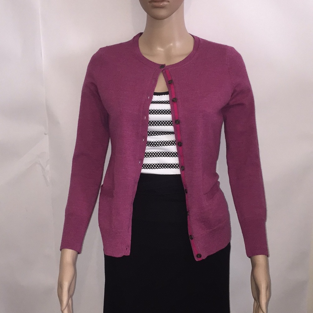 Banana Republic purple cardigan
